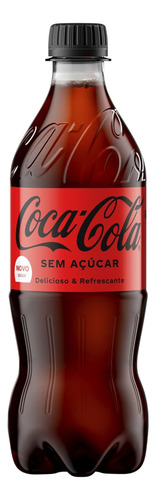 Coca-cola Sem Açúcar Pet 600ml - Pack Com 6 Unidades.