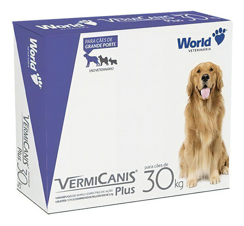 Vermicanis 2,4g -30kg - 2 Comprimidos