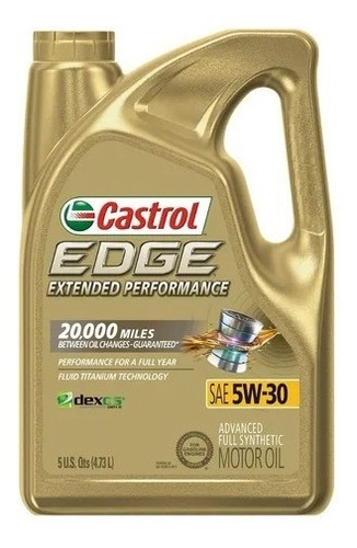 Aceite Castrol Edge 5w30 Extended Sintetico Garrafa 4.73lt