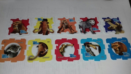 10 Tazos Q,bi Tazos De La Era De Hielo 4