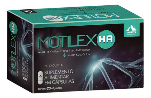 Motilex HA - Colágeno Tipo II + Ácido Hialurônico C/60 Caps