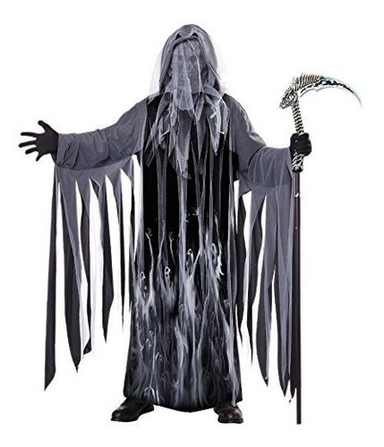 Traje De California Hombre Soul Taker Scary Ghost Demon