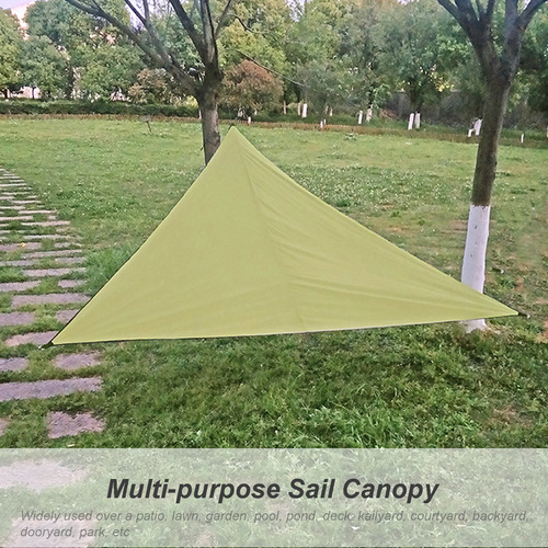 Toldo De Vela Rain Fly De 10 Pies, Resistente, Con Forma Tri