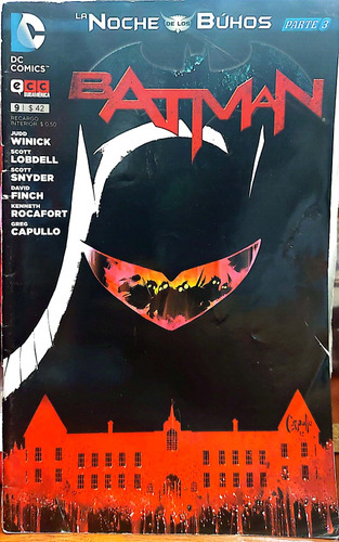 Batman La Noche De Los Buhos 3 Dc Comics Usado* 