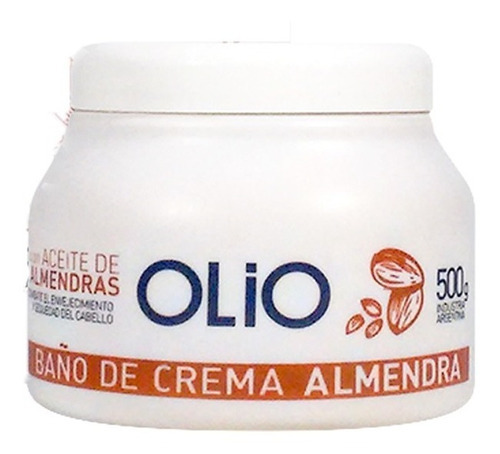 Baño De Crema Aceite De Almendras Cabellos Secos Olio 500grs