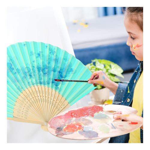 Bullu 40 Pcs Plegable Hand Fan In Plegable Seda Fan