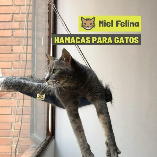 Imagen 2 de 5 de Camas Para Gatos, Hamacas De Ventana Para Gatos Miel Felina