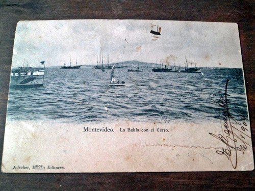 Antigua Postal Puerto Montevideo Cerro 1904 Adroher