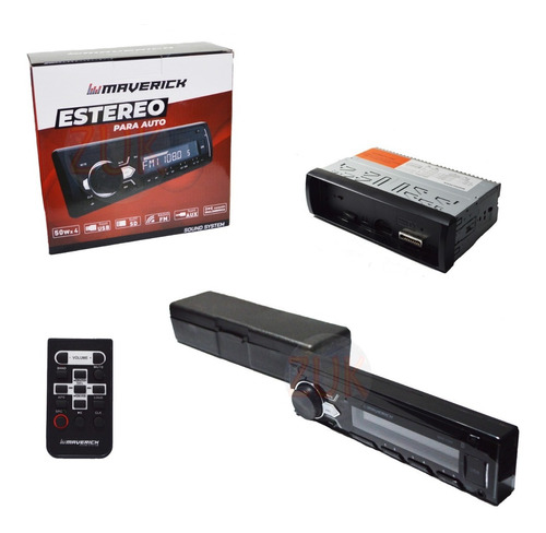 Estereo Maverick Bluetooth 50 Watt X 4 Usb Memoria Sd Zuk