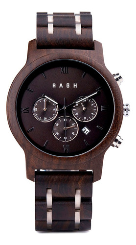 Reloj De Madera, Calica Ai, Hombre, Con Caja De Madera