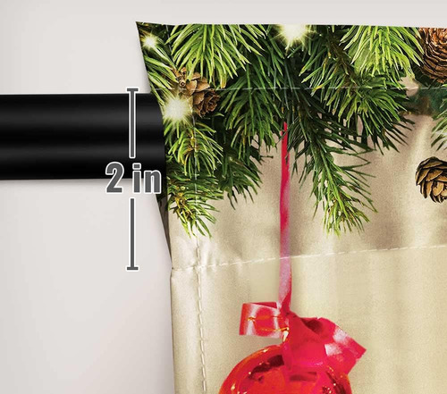 Funnytree Cortinas De Ventana De Chimenea De Navidad Para Ni
