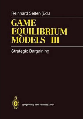 Libro Game Equilibrium Models Iii - Reinhard Selten