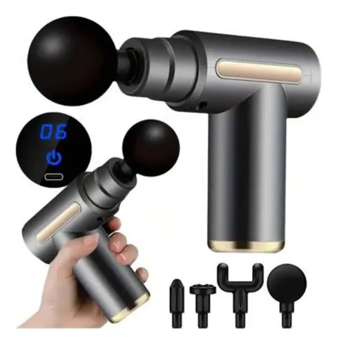 Massageador Muscle Gun Sem Fio Recarregável De 6 Vel. Foto