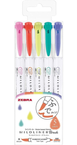 Zebra Mildliner Brush Set 5