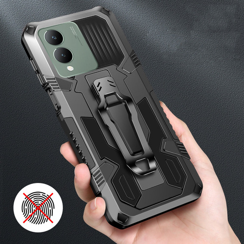 A Funda Para Vivo Y17s Metal Antisísmico Tener Vidrio