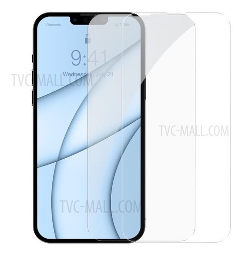 2x Mica Cristal Templado Para Iphone 13 2 Piezas