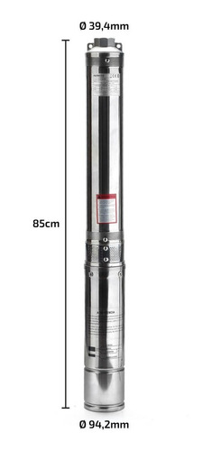 Imagen 3 de 10 de Bomba Sumergible Pozo 73 M 4 PuLG 1 Hp 6500l/h Tablero Cable
