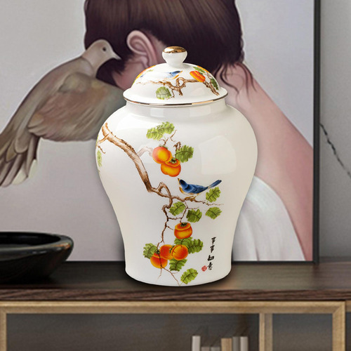 Tarro De Cerámica Para Jengibre, Florero De 1300ml