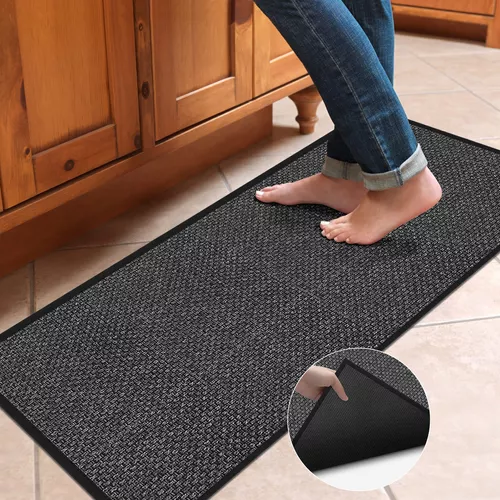 Tapetes de cocina para piso, alfombra de cocina, antideslizante, lavable,  absorbente, alfombra de camino de cocina para delante del fregadero