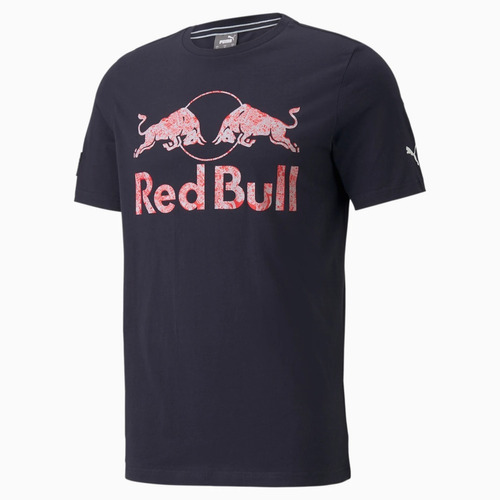 Remera Red Bull Racing Puma Double Bull 763200 Azul / Gris