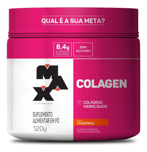 Collagen 120g | Max Titanium Sabor Tangerina