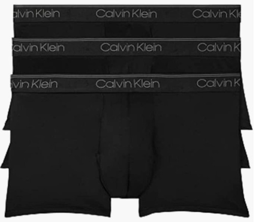 Bóxer Calvin Klein Pack X3 Importado Microfiber Stretch