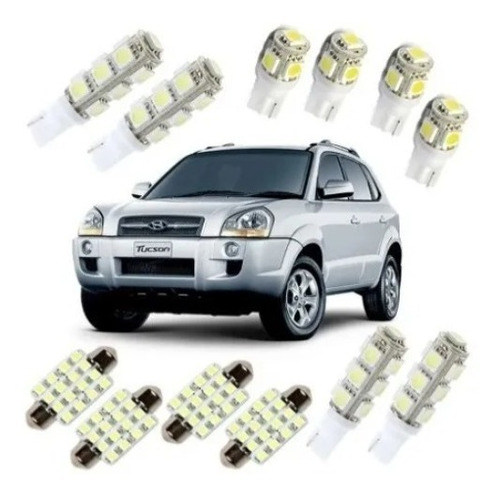 Kit 12 Lampadas Led Smd Pingo Lanterna Teto Placa Re Tucson