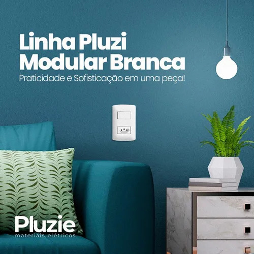Módulo P/ Interruptor Simples Kit Com 12 S/placa