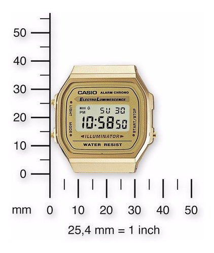 Reloj Casio Unisex A168wg Dorado Plateado 100% Original