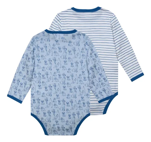 Pack Body Bebe Dama Y Vagabundo Doggie Azul Disney