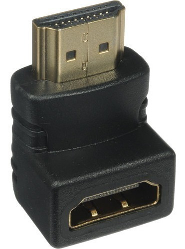 Adaptador HDMI de 1 HDMI hembra a 1 HDMI macho Skyway HDMI codo 90 negro de 0cm