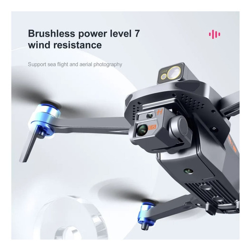 Drone Semiprofesional Gps Evita Obstáculos Motor Brushless Color Negro