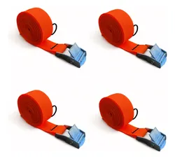 Comprar Kit 4 Fitas De Amarração De Carga Com Presilha 2,5m 400kg no Mercado Livre