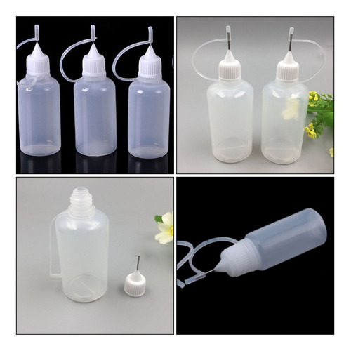 10 Botellas Exprimibles, Dispensadores De Pegamento Líquido,