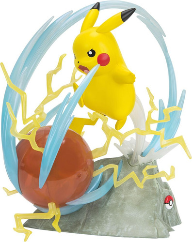 Figura Estatua De Coleccionista Deluxe De Pokemon Pikachu