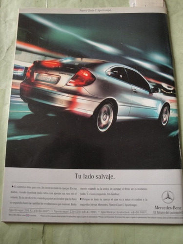 Publicidad Mercedes Benz Clase C Sport Coupe Año 2001