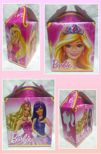 Barbie Cajas Dulcero 20 Piezas 