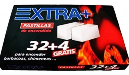 Imagen 1 de 3 de Caja 32+4 Pastillas Iniciador De Fuego Para Quincho Parrilla