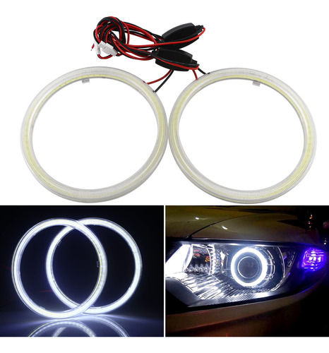 Anillo Luz Led Cob Halo Ojo Angel Cubierta Lampara Coche 1