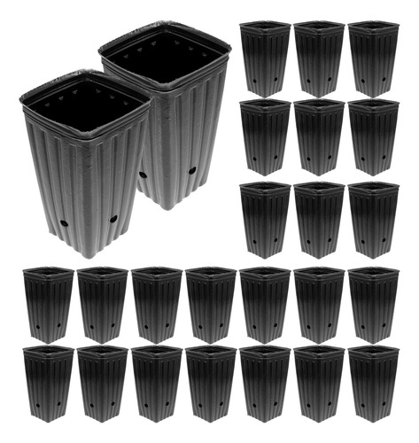 Contenedor De 30 Vasos Altos Para Invernadero