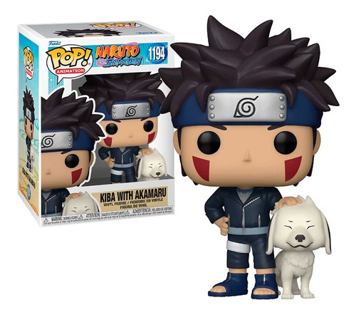Funko Pop Naruto Shippuden Kiba With Akamaru 1194 Protector