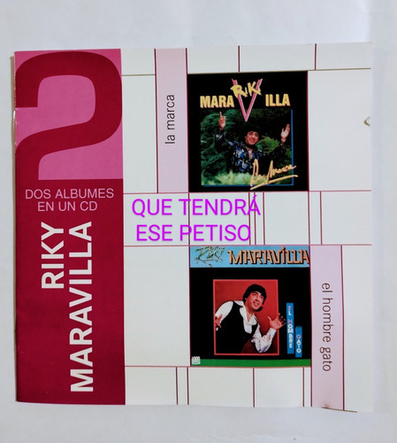 Riky Maravilla - Cd Nuevo Original  Dos Álbumes En Un Cd  