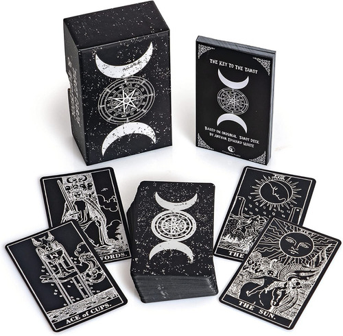 Tarot / Original / Wicca / Astrología / 78 Cartas Negro