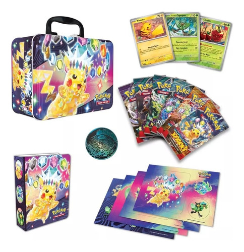 Pokemon Tcg Collector Chest Lonchera Pikachu 2024 Surging Spark Inglés