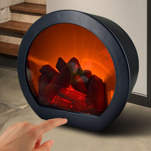 Simulación Chimenea Realista Parpadeo Efecto Llama Linterna