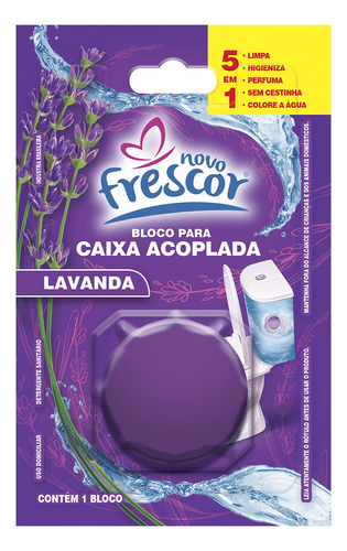 Bloco Tablete Sanitário Lavanda Lilás Para Caixa Acoplada