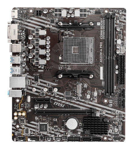 Placa Madre Msi A520m-a Pro Am4 Amd Sata 6gb/s Micro Atx