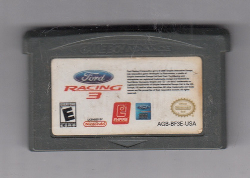 Ford Racing 3 Video De Game Boy Advance Original Usado Qqb.