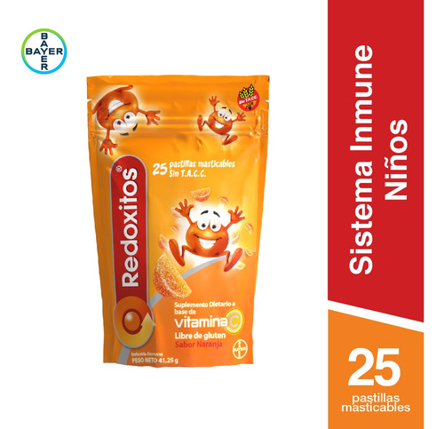 Redoxitos Vitamina C Suplemento Dietario X 25u Naranja