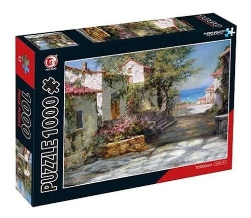 Imagen 1 de 5 de Puzzle 1000 Pzas Rompecabezas Cuadro Jardin Flores En Casa